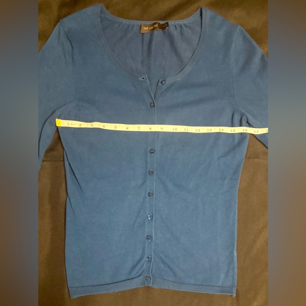 The Limited Blue (Indigo?) Women’s Button Down Cardigan - Picture 2 of 16